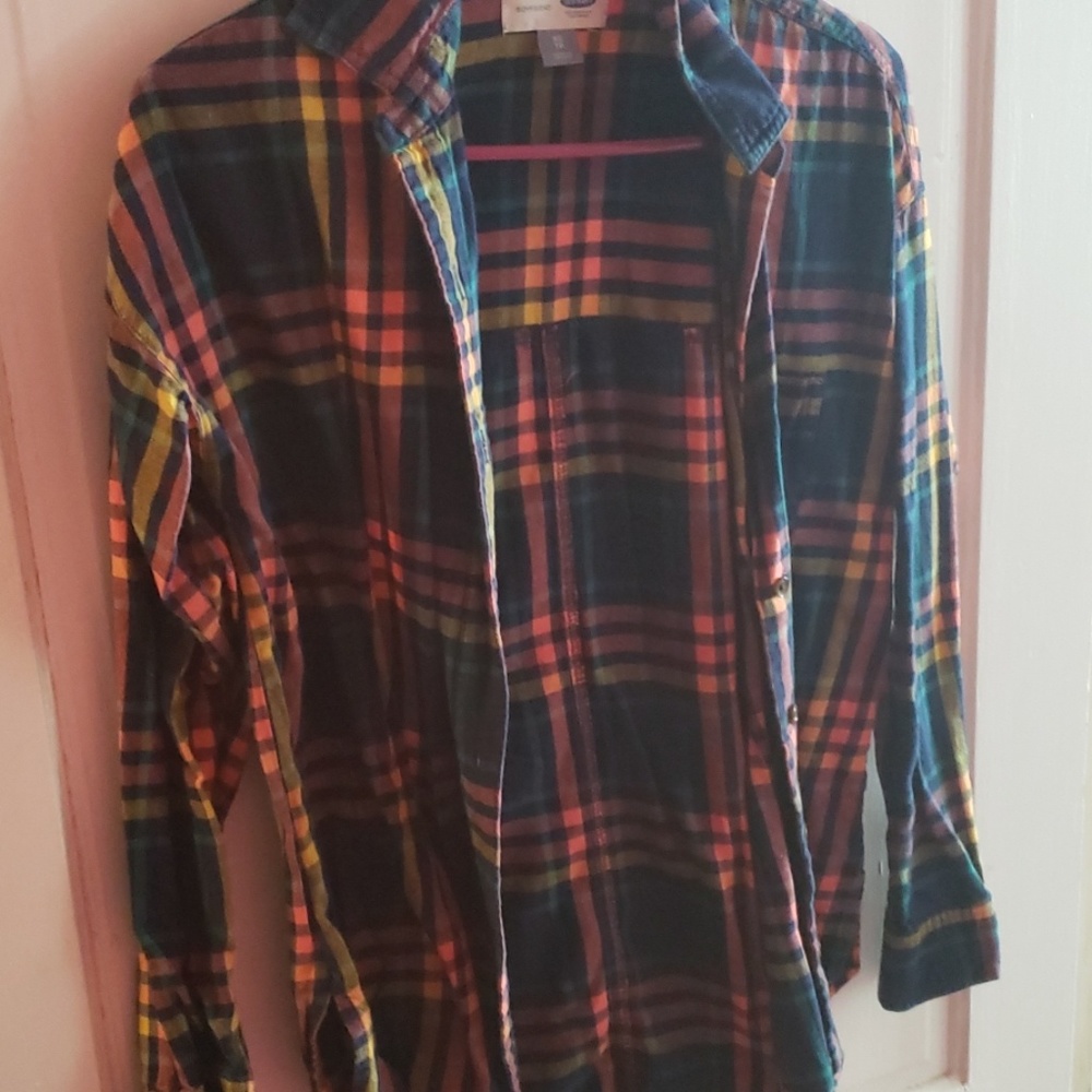 Boyfriend plaid top